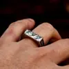 Anillo Rey León Dominante de Acero Inoxidable para Hombre Joyería de Mano Anillo de Acero de Titanio con Cabeza de León Personalizada Retro Europeo y Americano