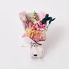 Miniramo de Flores Secas, Regalo de Bendición Navideña, Decoración de Escritorio, Pequeños Objetos Florales Creativos, Regalo para Novia, Flor Terminada