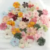 Flores de simulación diy cabezas de flores multicapa tocado Hanfu corona de flores hecha a mano materiales flores de seda flores para horquilla decoración de boda flores