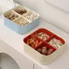Plato de Frutas Creativo con Tapa para Sala de Estar en Casa, Caja de Frutas Secas, Caja de Dulces, Plato Nórdico de Frutas Secas, Caja de Almacenamiento para Snacks de Frutos Secos