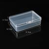 Caja de plástico PP rectangular, caja de almacenamiento rectangular, caja de almacenamiento transparente para piezas, caja de embalaje de productos pequeños, venta al por mayor