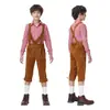 Traje tradicional bávaro para padres e hijos, atuendo alemán para Oktoberfest, camisa a cuadros, overol bordado, nuevos colores
