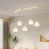 Lámpara de araña estilo crema para restaurante, mesa de bar, mesa de comedor, sala de estar, dormitorio principal, luz de techo, nuevo modelo 2025, arte minimalista moderno