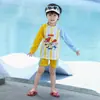 Traje de baño de dos piezas de manga larga My Little Pony para niñas, modelo nuevo 2026, shorts de entrenamiento con estampado de Nick Cartoon, protección solar