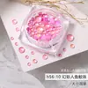 Pedras de strass para nail art iridescentes de pérola de sereia em cores de doce, contas de vidro de cristal misturadas, contas semicirculares, em caixa, decorações de unha com base plana