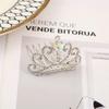 Acessório de Cabeça Coroa para Meninas Coroa Coreana Infantil Show de Aniversário Princesa Bebê Grampo de Cabelo com Strass Acessório de Cabeça Atacado