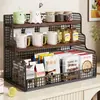 Prateleira de Armazenamento para Mesa de Escritório Armazenamento para Sala de Estar Doméstico Mesa de Centro de Mesa Prateleira de Balcão Multicamadas Prateleira para Mesa de Jantar da Cozinha Prateleira para Copos de Água