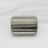 Botón a presión de metal cóncavo rectangular versión limpia camisa cárdigan de punto botón a presión