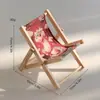 Suporte dobrável para celular preguiçoso transfronteiriço cadeira de praia fofa pequena móveis pequenos adereços de foto mini ornamentos de mesa