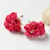 Buquê Simulado de Saquinhos de Chá Pequenos, Buquê de Flor Única, Flores Artificiais de Seda, Materiais Artesanais DIY, Decoração de Caixa de Presente, Decoração de Casamento