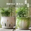 Vaso de flor de suculenta em cerâmica com prato, oferta especial, diâmetro grande, tamanho grande, vaso criativo para suculentas de casa