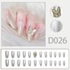 Unha falsa estilo derrill usando armadura internet laço vermelho nail art peças de unhas removível unha patch joias estilo francês