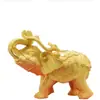 Adorno de Elefante Dorado Arena Terciopelo Auspicioso Feng Shui TV Gabinete de Vino Creativo Sala de Estar Porche Manualidades Decoración del Hogar Mayoreo