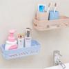 Estante de almacenamiento de pared para baño, sin perforaciones, con ventosa, para artículos de tocador