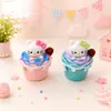 Helado Sundae KT Resina Encantos Lindos Accesorios DIY Bolsa Ciega al por Mayor Llavero Colgante Adorno de Escritorio Caja Misteriosa