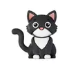 Personalização de moldes de contas de silicone 3D, montagem de cordões de contas com IP de desenhos animados de animais transfronteiriços, acessórios para joias DIY, moldes de contas soltas