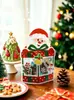 Nueva Bolsa de Regalo de Navidad Dibujos Animados Snacks Horneado Galletas Bolsa Autosellable Creativa Nochebuena Festival Bolsa de Empaque para Regalo
