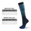 Calcetines Altos Cruzados Otoño Deportes Calcetines de Compresión para Mujer Alta Elasticidad Absorbentes de Sudor Calcetines Altos Moldeadores Bonitos para Piernas Venta al por Mayor Europea y Americana