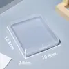 Caixa de Armazenamento Caixa Quadrada Pequena Caixa Quadrada de Plástico Transparente Caixa Quadrada Pequena Caixa de Fones de Ouvido Caixa de Armazenamento de Joias Caixa para Peças Pequenas