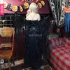 Disfraz de Halloween para Mujer, Vestido Largo de Novia Fantasma Diablo Oscuro, Disfraz de Ángel, Disfraz de Elfo, Disfraz de Vampiro Horror Zombi