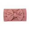 Diadema Elástica de Nylon Tejida a Mano de Color Sólido con Lazo de Ala Ancha para Niños, Amazon Europeo y Americano Transfronterizo, Accesorios para el Cabello Infantil 228