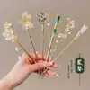 Grampo de Cabelo com Borla Estilo Antigo para Mulheres 2025 Novo Novo Grampo de Cabelo Chinoiserie Grampo de Cabelo Adorno de Cabeça Acessórios para Cheongsam Acessórios de Cabelo Chinoiserie