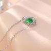 Yilu Prata S925 Prata Esterlina Jade Retro Moda Luxo Leve Estilo Nacional Ruyi Macarrão Ovo Colar Elegante Alta Qualidade Sensação Conjunto Corrente