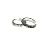 Anillos de pareja en blanco y negro para hombres y mujeres, diseño de nicho con un toque de alta gama, anillos sencillos a juego en estilo minimalista, anillos abiertos