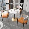 Tienda de té con leche nórdica cafetería combinación de mesa y sillas restaurante área de descanso una mesa cuatro sillas combinación de mesa y sillas para recepción de Salón de Belleza