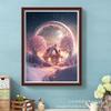 Amazon cross-border nova cabana de neve pintura diamante diy handmade 5D ponto diamante moderna sala de estar pintura decorativa