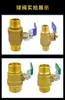 2 pontos 3/4 pontos fio interno duplo esfera externa válvula de esfera de cobre válvula de esfera válvula de gás natural interruptor aquecedor de água conexões de tubo de água atacado