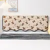 Funda Romántica de Cabecero con Lazo Estilo Francés, Suave, Antideslizante de Chenilla, Lavable a Máquina, Apta para Todas las Estaciones