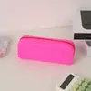 Estojo de Lápis de Armazenamento de Novo Produto Transfronteiriço Bolsa Grande para Lápis para Alunos do Ensino Fundamental Estilo Ins Caixa de Papelaria Estojo de Lápis de Silicone Venda por Atacado
