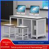 Mesas e Cadeiras Escolares Mesa de Treinamento de Pessoal Faixa Longa Mesas e Cadeiras de Reunião Combinação Mesa de Leitura Simples Aprender Mesa de Computador