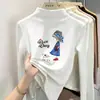 Ropa interior térmica con forro de forro polar para niños, colección otoño e invierno, camiseta de manga larga de cuello alto para niñas, nuevo estilo 2026, top cálido, ropa para niños
