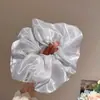 Goma para el pelo de estilo coreano, tamaño extragrande, de intestino de cerdo, estilo casual para niñas, linda cuerda floral para coleta con lazo