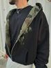 Cardigan com Capuz Americano Estampado Frente e Verso High Street Moletom Masculino Nova Marca de Moda Tops Masculinos e Femininos Jaqueta Solta Ins