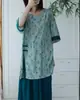 Família Algodão Seda 2026 Novo Estilo Chinês Pijama de Algodão Seda para Mulheres, Usável Fora de Casa, Roupa de Casa Estilo Nacional, Conjunto Retro de Algodão Artificial