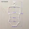 Expositor de Barra para Colgar Ropa de Baño Huatuo, Percha para Ropa de Baño, Percha de Plástico, Percha Blanca, Percha para Traje de Baño