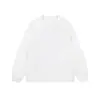 Camiseta de Manga Larga T490 # 280g 32 Piezas Hilo Doble Cuello Sorona Cuello Redondo Puño Acanalado Diseño Liso