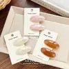 Pinza para el Cabello de Acetato Coreana, Pinza para Flequillo, Pinza Lateral, Pasador Ovalado de Moda, Pinza de Pato, Accesorio para el Cabello, Adorno para el Cabello para Mujeres