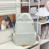 Mochila Versátil para Estudiantes de Secundaria, Mochila de Viaje para Estudiantes Universitarios, Mochila de Color Sólido de Gran Capacidad Serie Mori Estilo Coreano para Secundaria, Diseño Sencillo