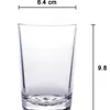 Taza Recta de Vidrio Redonda de Gran Capacidad Engrosada Taza para Jugo Taza para Enjuague Bucal y Cepillado de Dientes de Hotel Taza Recta de Vidrio para Tenis de Mesa