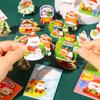Modelo de quebra-cabeça tridimensional de Natal DIY brinquedos infantis quebra-cabeça 3D feito à mão quebra-cabeça de jardim de infância montado pequenos presentes