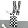 Bonita funda deslizante para tarjeta de comida con diseño de panda de dibujos animados para estudiantes, para autobús, IC, metro, tarjeta de identificación, funda protectora con cordón, venta al por mayor en stock
