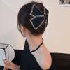 2024 Audrey Hepburn 13cm Cetim Brilhante Socialite Luxo Leve Elegante Grande Presilha de Mão Elegante Versátil