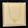 Nuevo Conjunto de Joyería de Collar, Pulsera y Pendientes de Aleación de Zinc con Cuentas Redondas Simples, Cadena Versátil de Moda de Lujo Ligero para la Clavícula