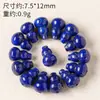 Cuentas Redondas de Lapislázuli Crudo Natural Cuentas para Accesorios de Bricolaje Azul Imperial Cuentas Sueltas Cuentas Barril Cuentas para Hilo Cuentas Espaciadoras Accesorios para Pulseras de Cristal