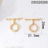 Hebilla de Collar de Perlas Aro Dorado Simple Brillante Hebilla Ot Hebilla de Acabado Hecho a Mano Hebilla de Conexión Cadena para Suéter Accesorios DIY