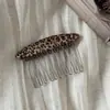 Pinza para el Cabello Estampado de Leopardo Estilo Coreano Exquisita de Alta Gama Estilo Antiguo Pinza para Recoger la Mitad del Cabello Pinza para Toda la Parte Posterior de la Cabeza Pinza de Tiburón Accesorios para el Cabello